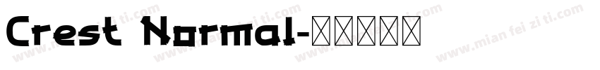 Crest Normal字体转换
